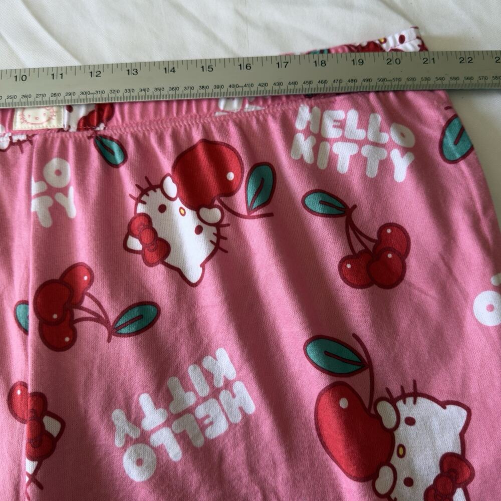 Hello Kitty Women’s Graphic Print Pajama Pants Size 2X 18W 20W Pink Cherry - Picture 4 of 11